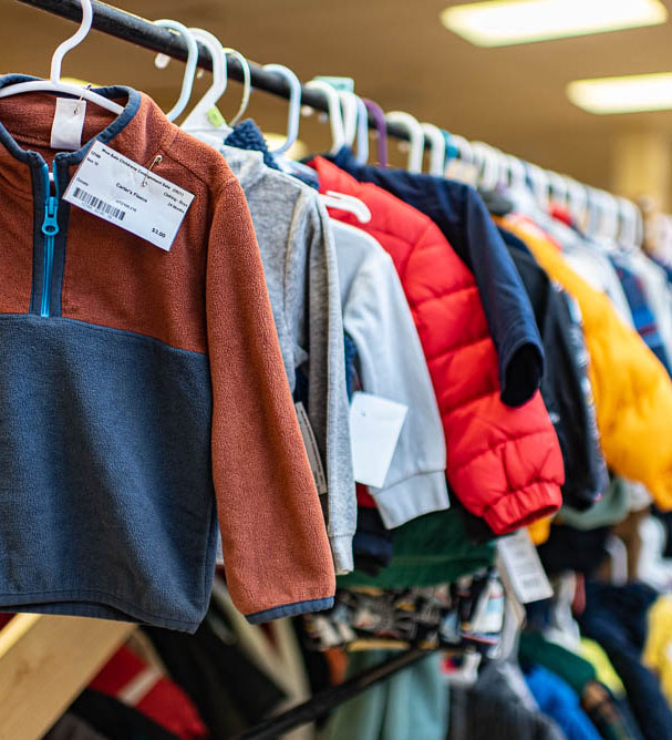 Children's clothing sold at a pop-up consignment sale in Maryland, Wee-Sale